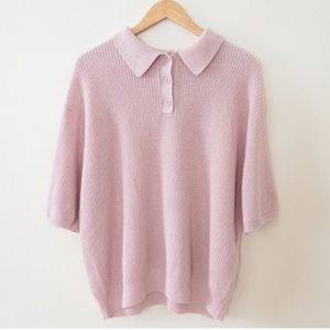 ✨ Norm Thompson Vintage Short Sleeve Pink Sweater